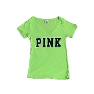 PINK Green Tee Shirt